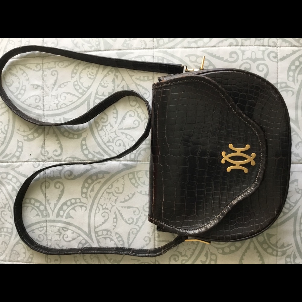 Authentic Rare Vintage Crocodile Sac Lift